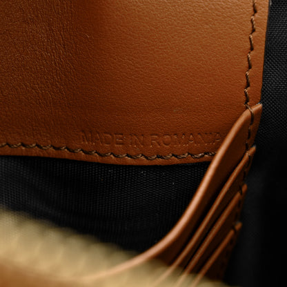 Burberry Haymarket Check Peyton Crossbody Clutch Bag Toffee 7 of 17