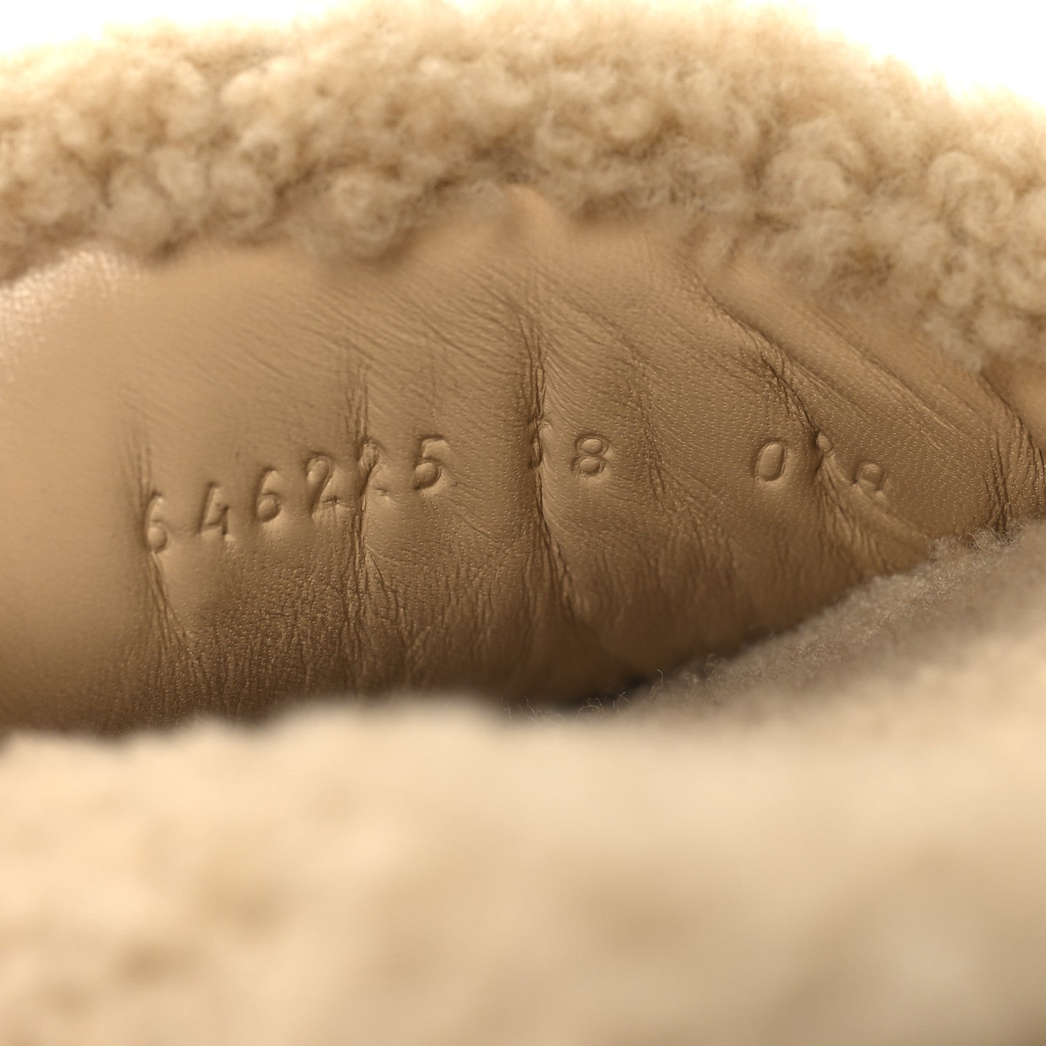 Gucci Shearling Womens Eileen Slide Sandals 38 Cocoa Butterscotch 7 of 10