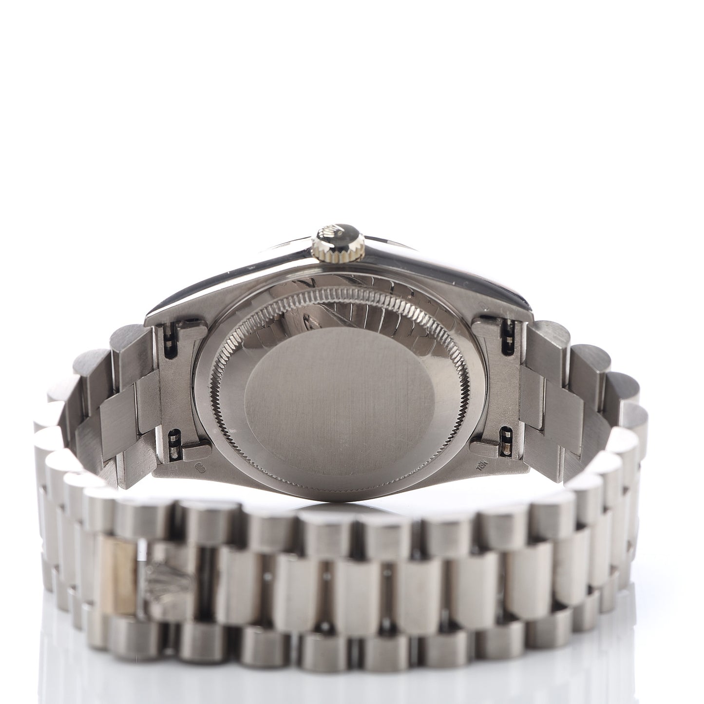 18K White Gold Diamond 36mm Oyster Perpetual Day-Date President Watch Bright Blue 18239
