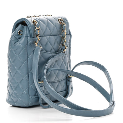 Chanel Lambskin Quilted Mini Urban Spirit Backpack Light Blue 3 of 13