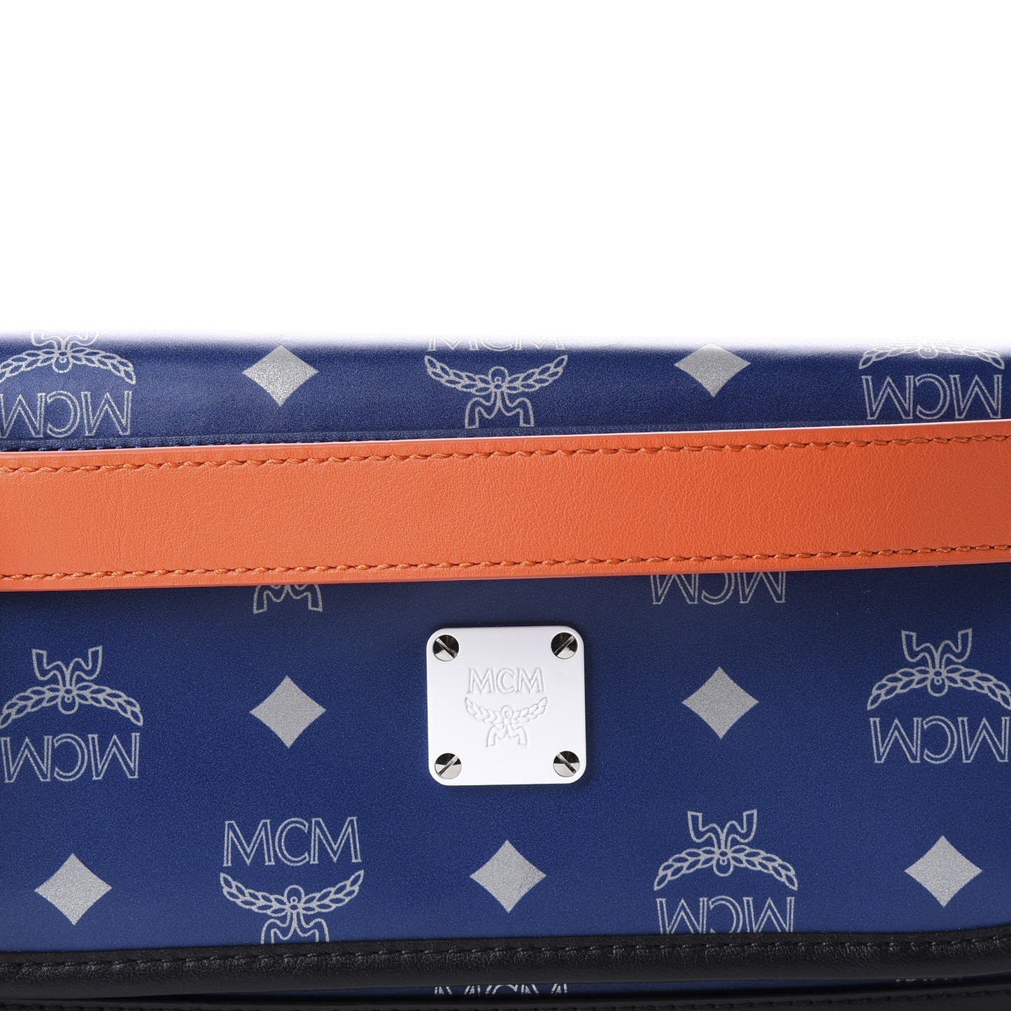 Visetos Reflective Nylon Resnick Crossbody Bag Estate Blue