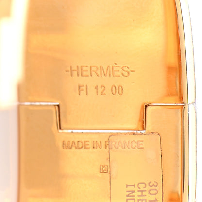 Hermes Enamel Cheval Pixel Narrow Clic Clac H Bracelet PM Indigo Multicolor 5 of 5