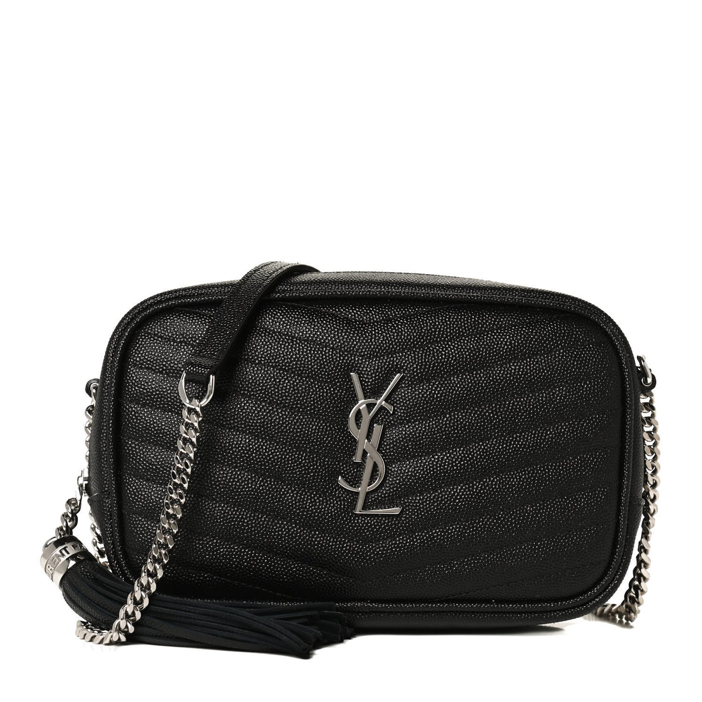 Grain De Poudre Matelasse Monogram Mini Lou Camera Bag Black