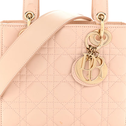 Christian Dior Lambskin Cannage Small Lucky Badges My Lady Dior Light Pink 10 of 15
