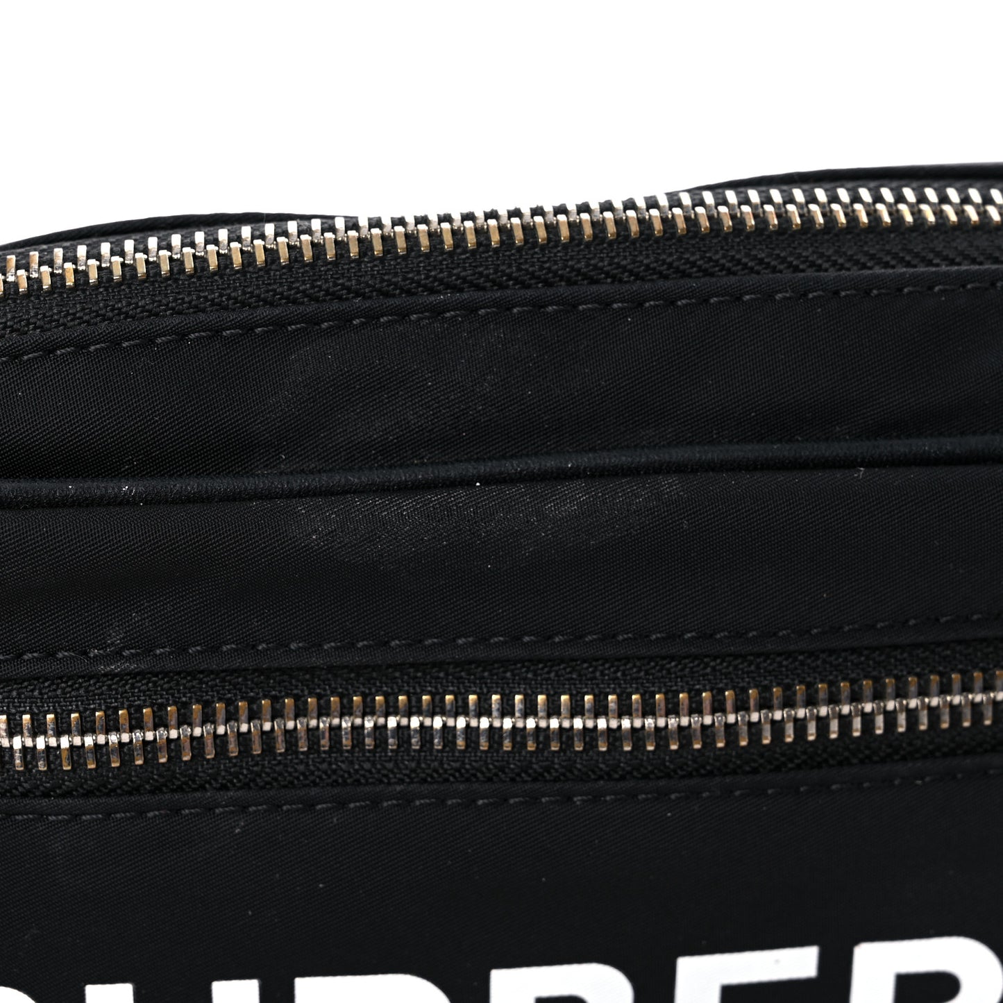 Econyl Logo Print Bum Bag Black