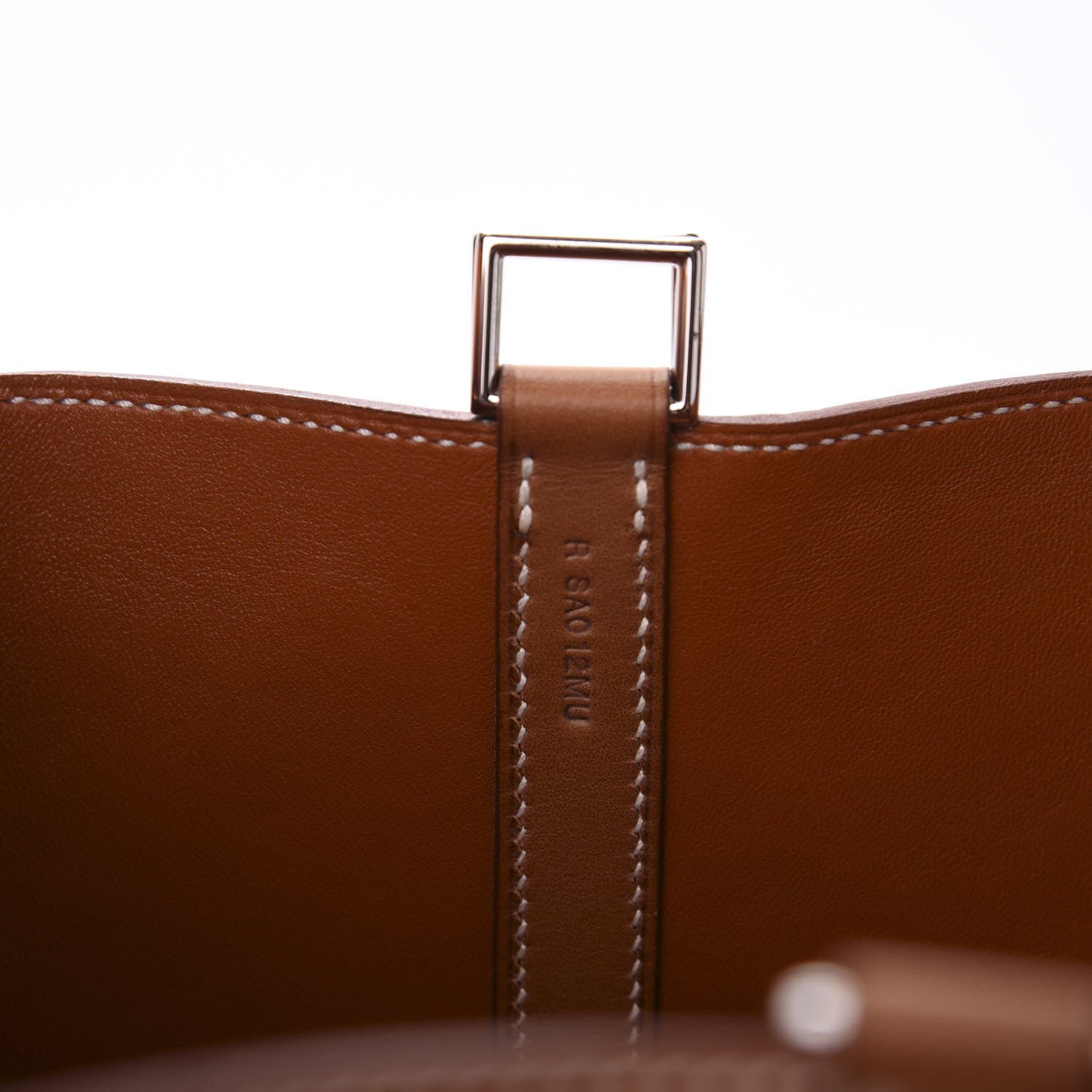 Hermes Ostrich Barenia Picotin Lock 22 Gold Fauve 6 of 11