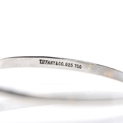 Tiffany Sterling Silver 18K Yellow Gold Hook Eye Bangle Bracelet 5 of 5