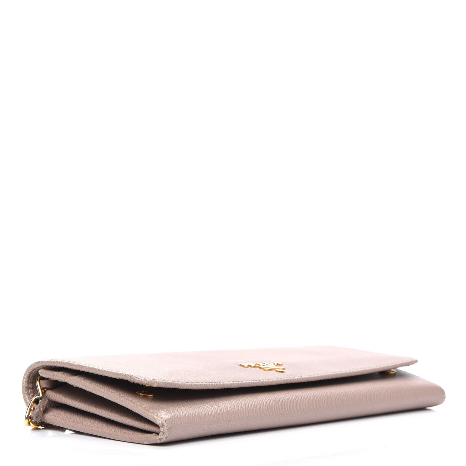 Prada Saffiano Metal Oro Chain Wallet Cammeo 3 of 16