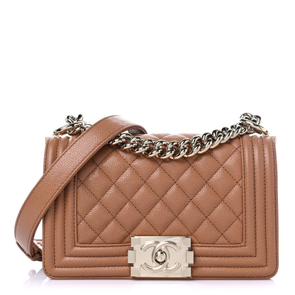 Chanel Caviar Quilted Small Boy Flap Brown 1 of 9