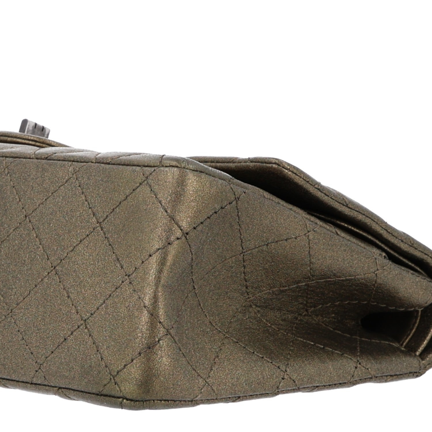 Chanel Metallic Calfskin Quilted 2.55 Reissue 226 Flap Green 10 of 10