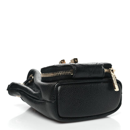 Chanel Caviar Quilted Mini CC Pocket Bucket Bag Black 4 of 10