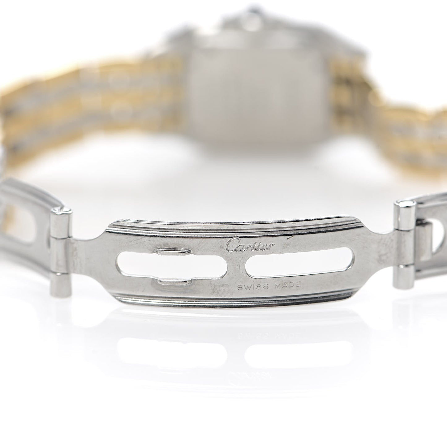 Stainless Steel 18K Yellow Gold 22mm Panthere Quartz Watch