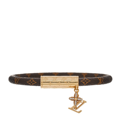 Louis Vuitton Monogram Crystal LV Push Bracelet 17 1 of 5