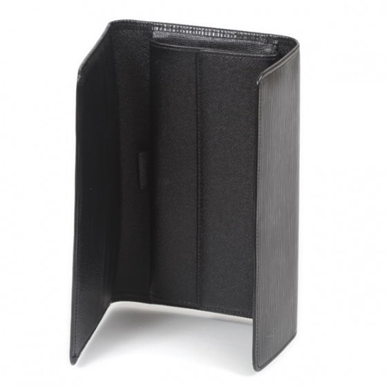 Epi Porte Tresor International Wallet Black