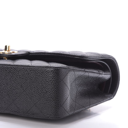 Chanel Caviar Quilted Medium Double Flap Black 7 of 10