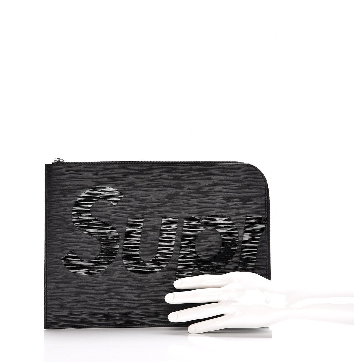 X SUPREME Epi Pochette Jour GM Black