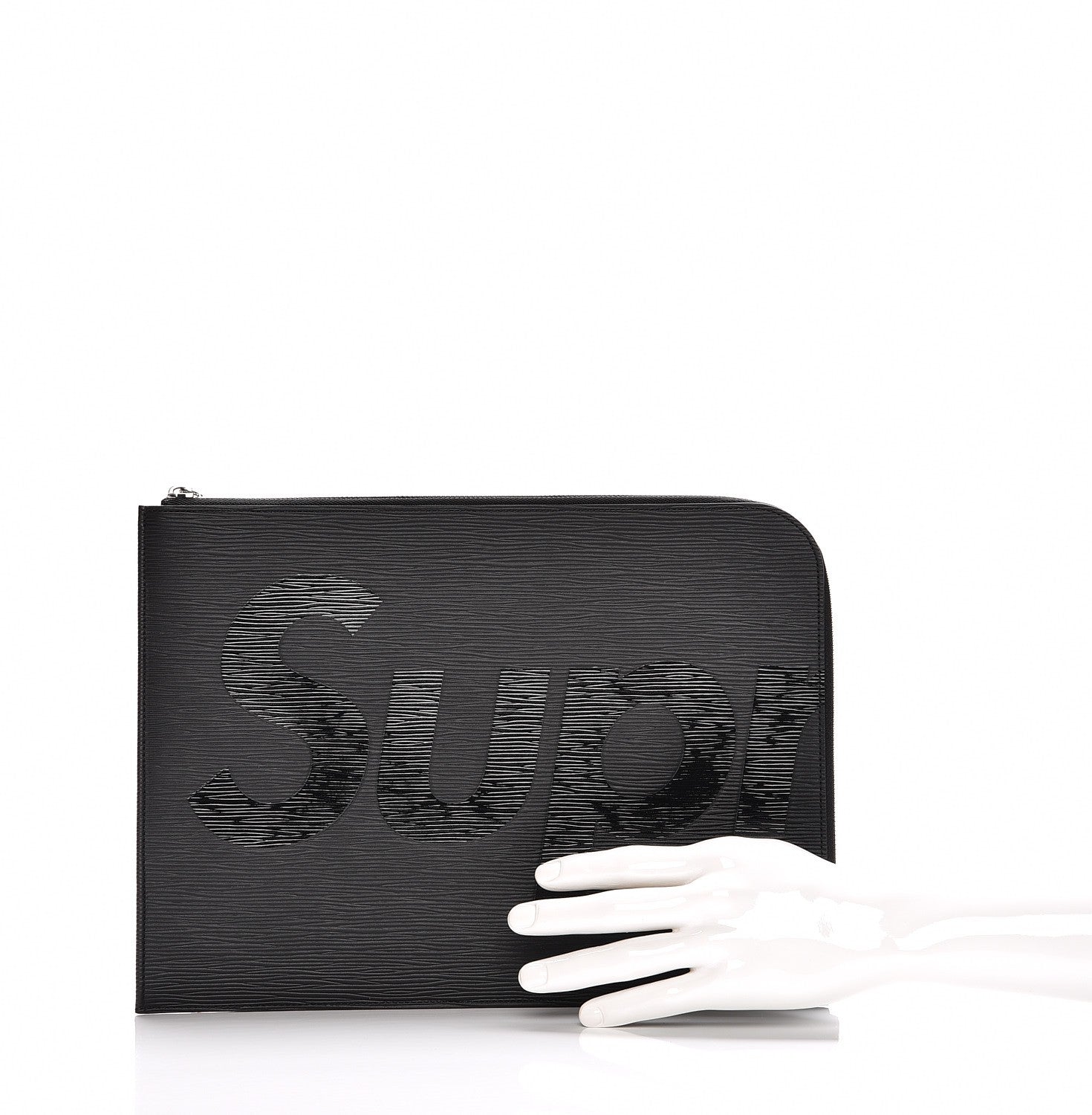 Louis Vuitton X SUPREME Epi Pochette Jour GM Black 2 of 8