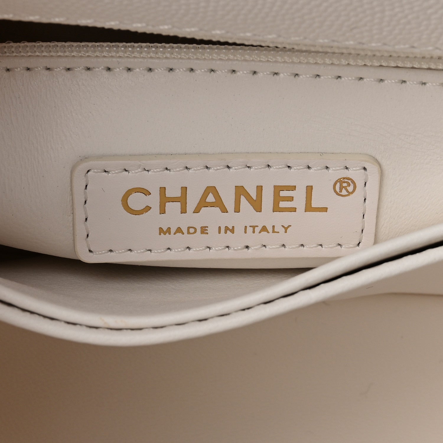 Chanel Caviar Quilted Mini Coco Handle Flap White 5 of 10