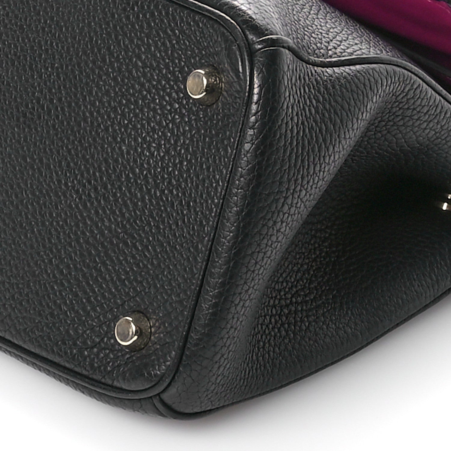 Christian Dior Bullcalf Small Be Dior Flap Black Fraise 10 of 12