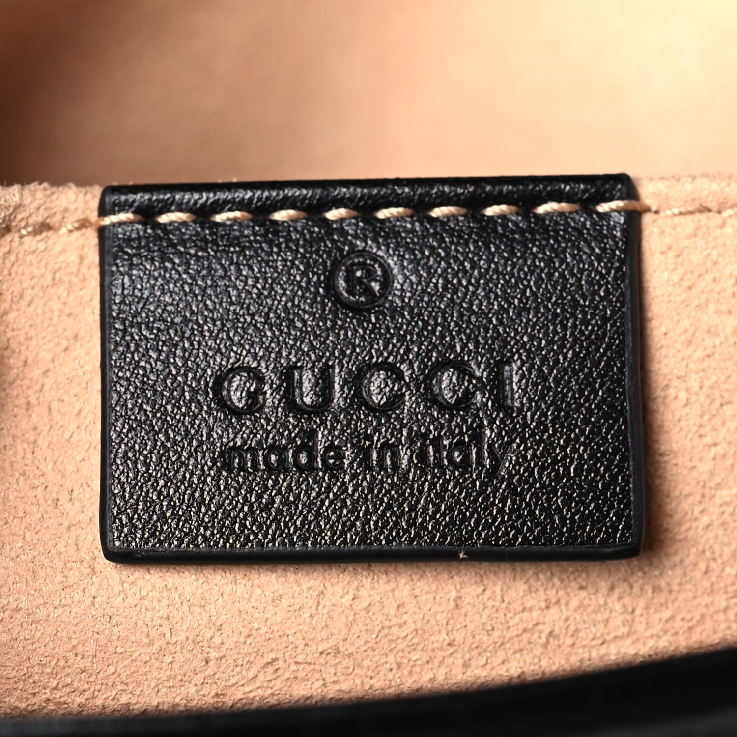 Gucci Calfskin Matelasse Mini GG Marmont Shoulder Bag Black 6 of 9