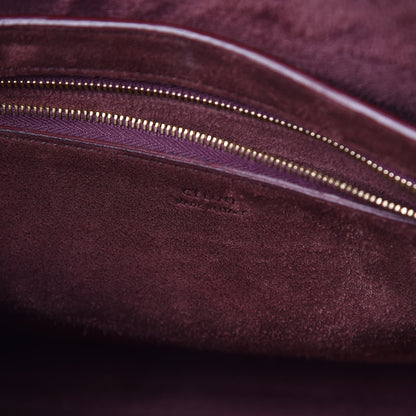 Celine Natural Calfskin Sangle Bucket Bag Burgundy 7 of 22