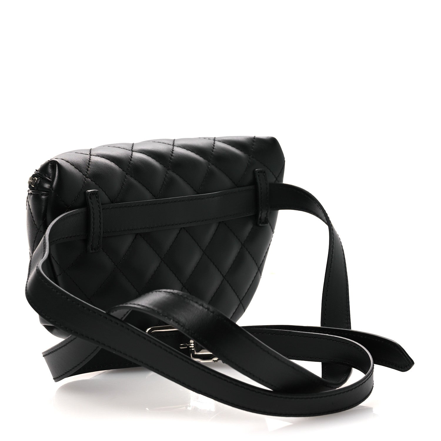 Chanel Calfskin Quilted Waist Belt Bag Black 3 of 14