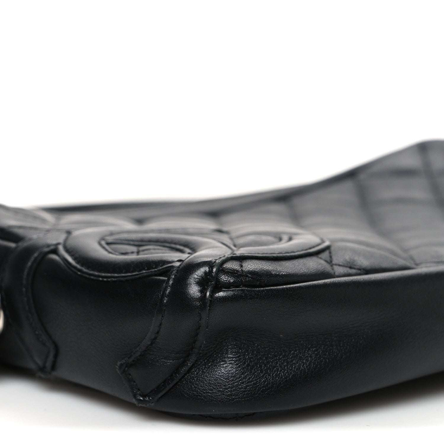 Chanel Calfskin Quilted Cambon Pochette Black 10 of 12