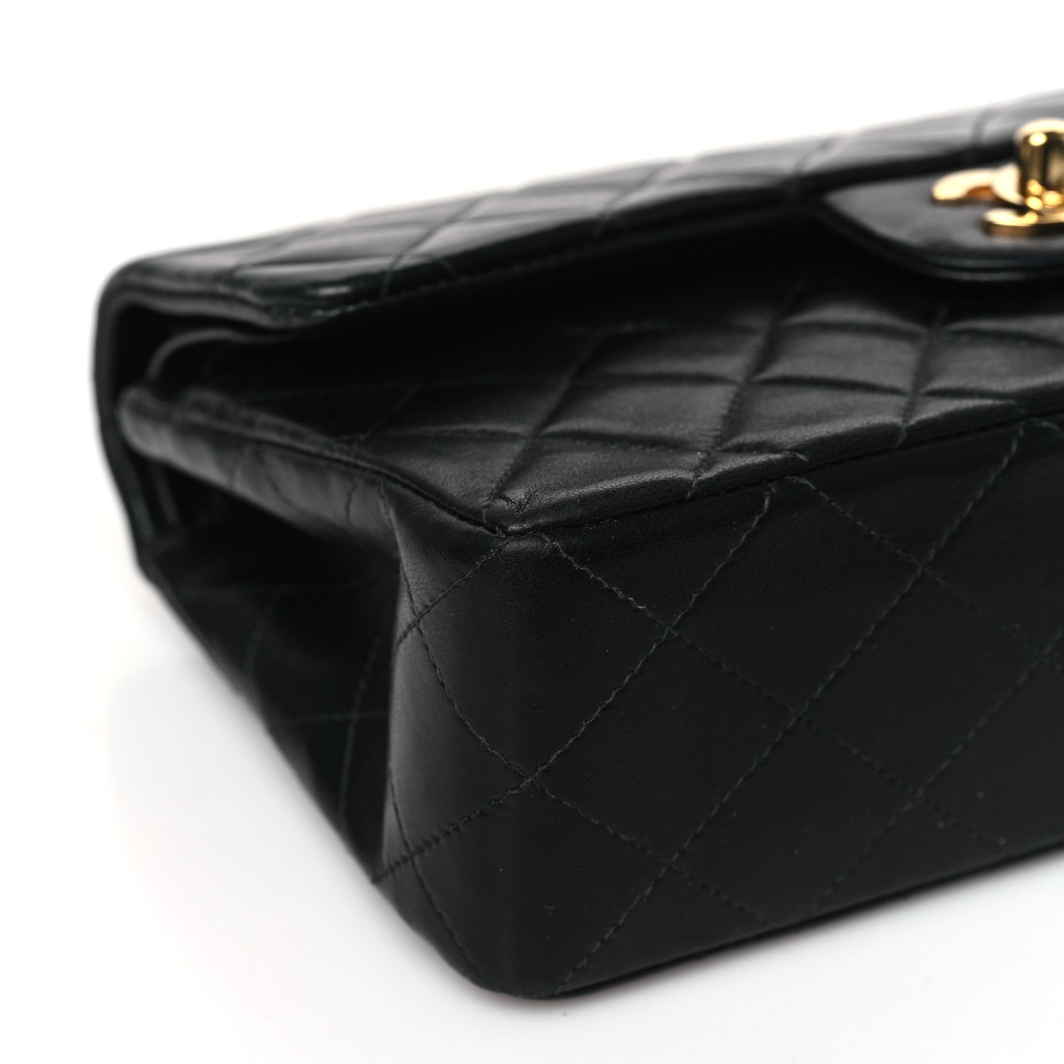 Chanel Lambskin Quilted Small Double Flap Black 8 of 9