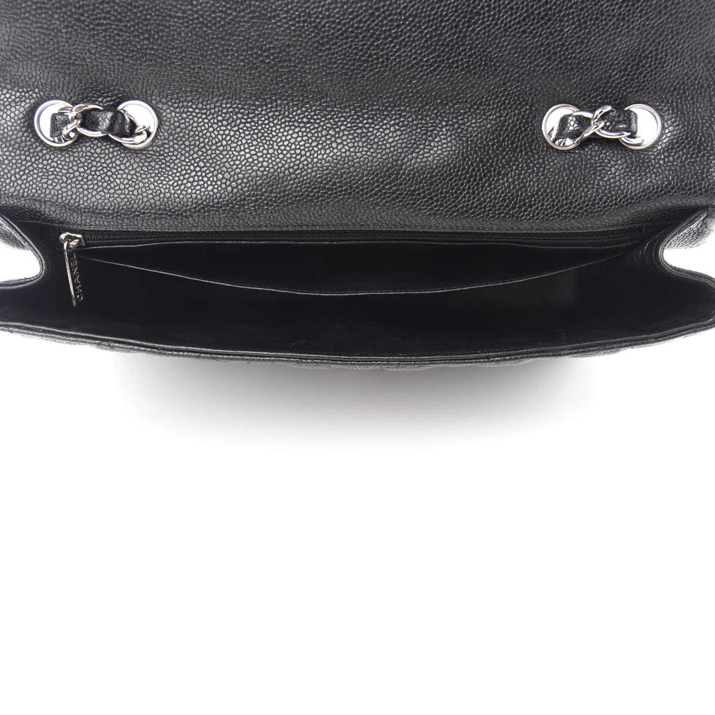 Caviar Quilted Jumbo Single Flap Black