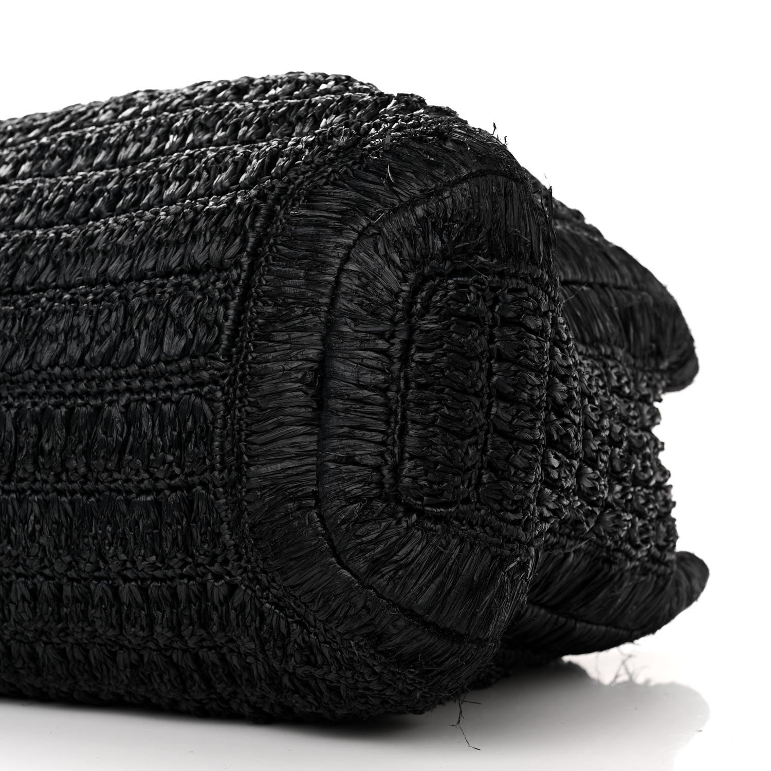 Valentino Garavani Raffia Supervee In It Tote Black 9 of 12