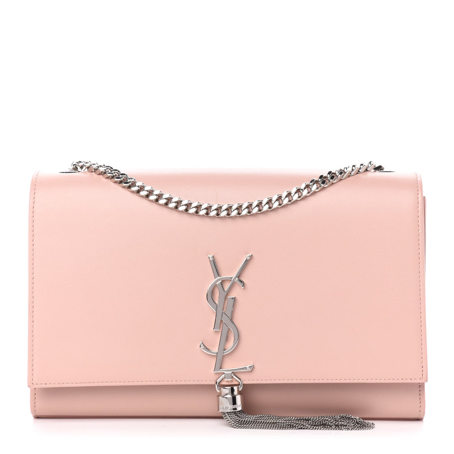 Saint Laurent Smooth Calfskin Medium Classic Monogram Kate Tassel Satchel Pale Blush 1 of 11