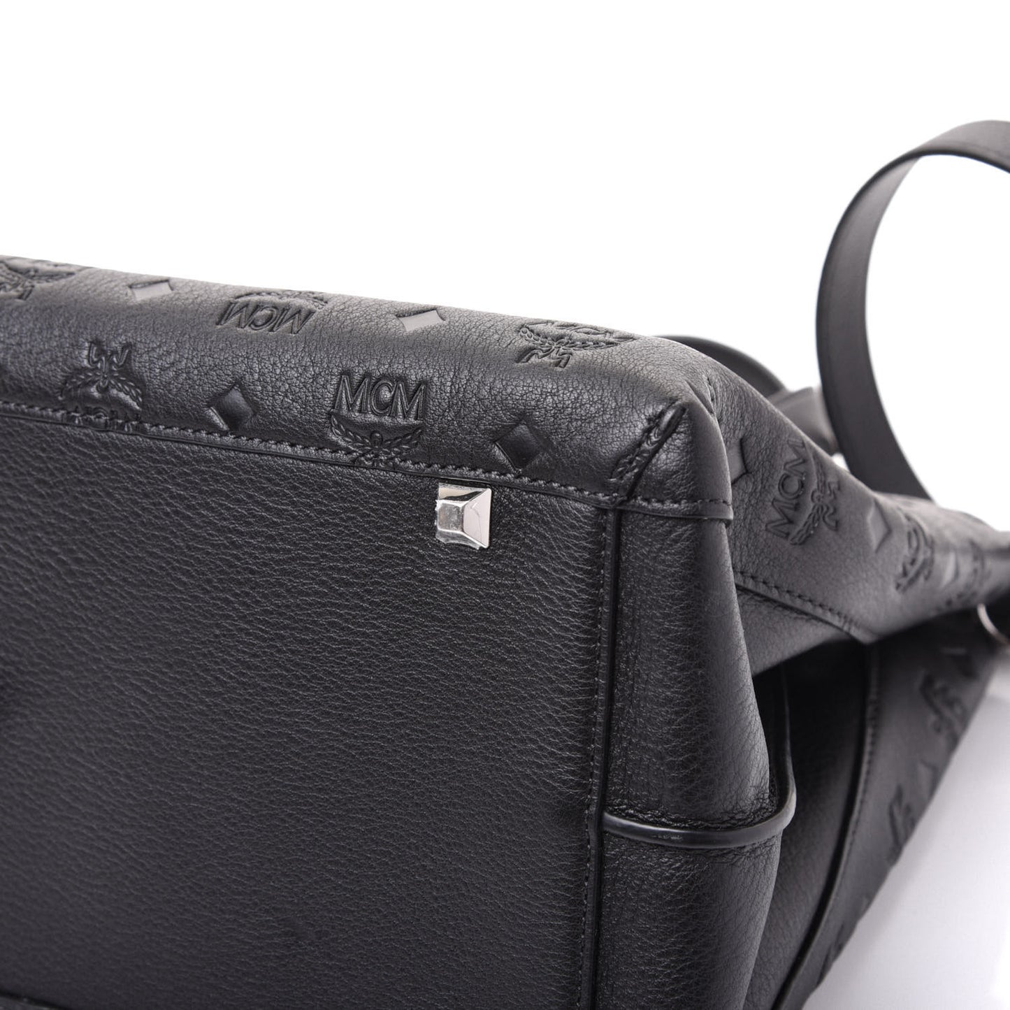 Calfskin Ottomar Monogram Large Essential Tote Black