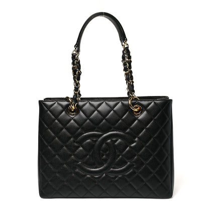 Chanel Caviar Quilted Grand Shopping Tote GST Black 1 of 10