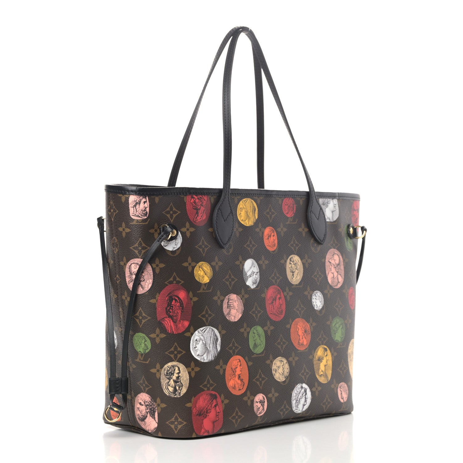 Louis Vuitton X FORNASETTI Monogram Cameo Neverfull MM 4 of 9