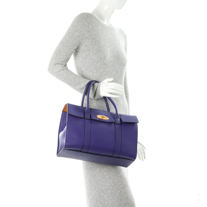 Mulberry Natural Grain Calfskin New Bayswater Indigo 2 of 8