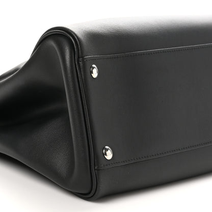Salvatore Ferragamo Calfskin Double Handle Nolita Satchel Black 8 of 9