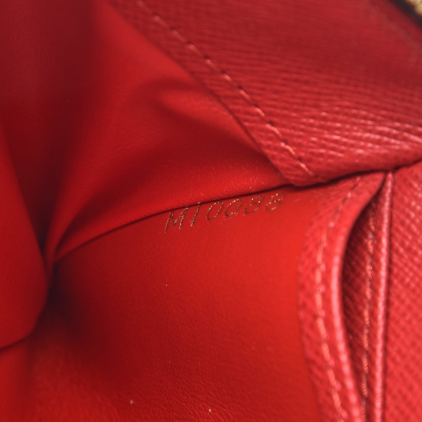 Damier Ebene Complice Trunks and Bags Wallet Red