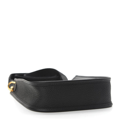 Hermes Taurillon Clemence Evelyne TPM Black 4 of 9