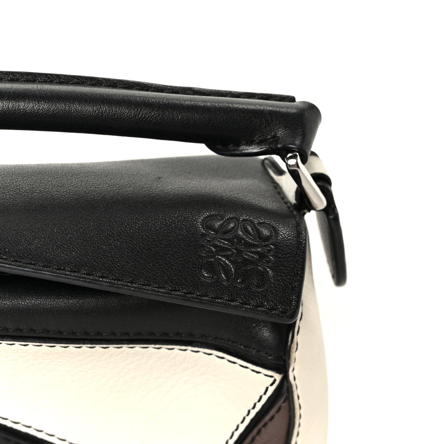 Loewe Calfskin Mini Puzzle Bag Black Taupe 8 of 11