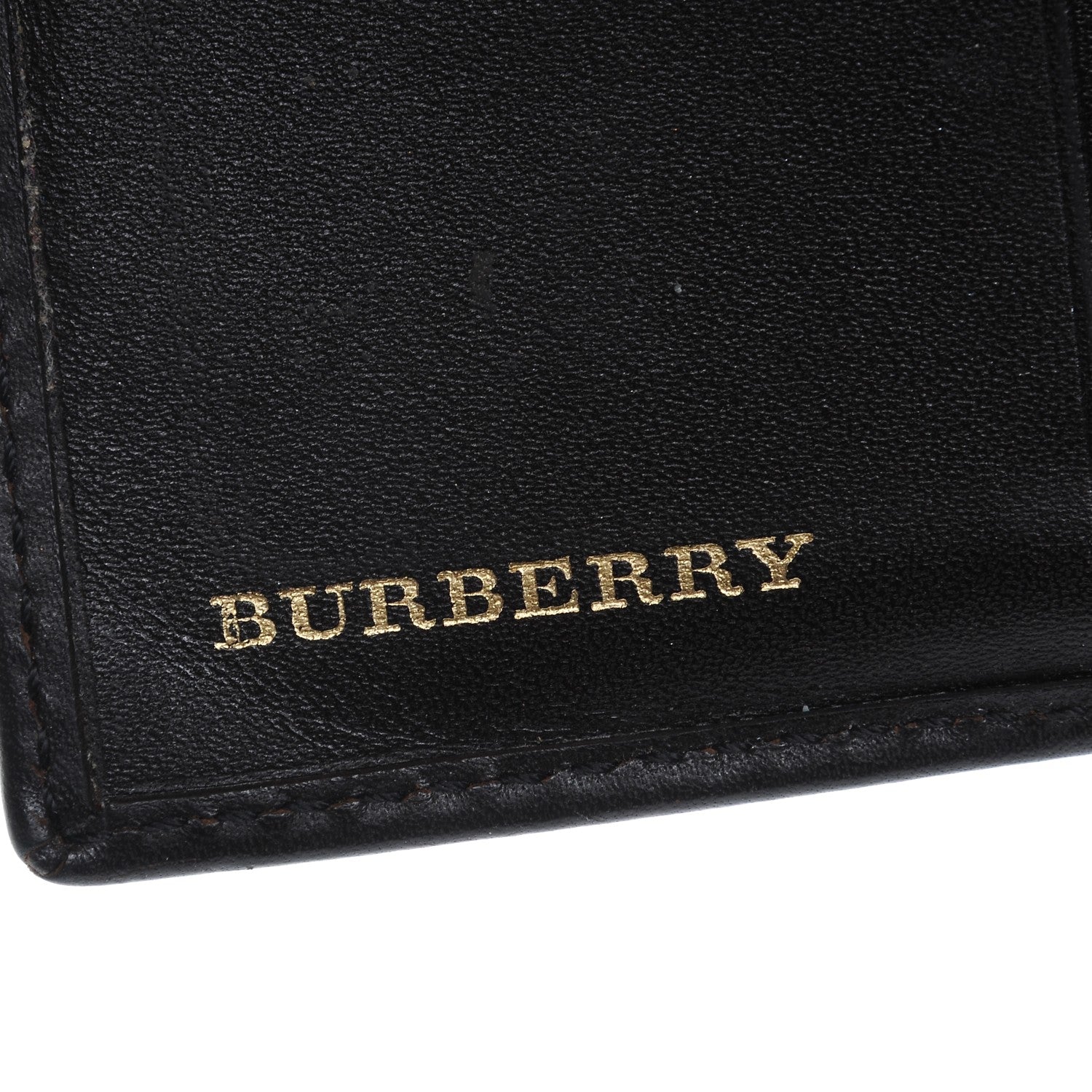 Burberry Haymarket Check Compact Wallet Chocolate 6 of 8