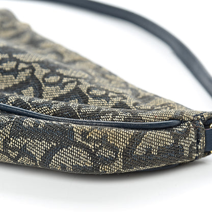 Christian Dior Monogram Mini Saddle Pochette Navy 10 of 10