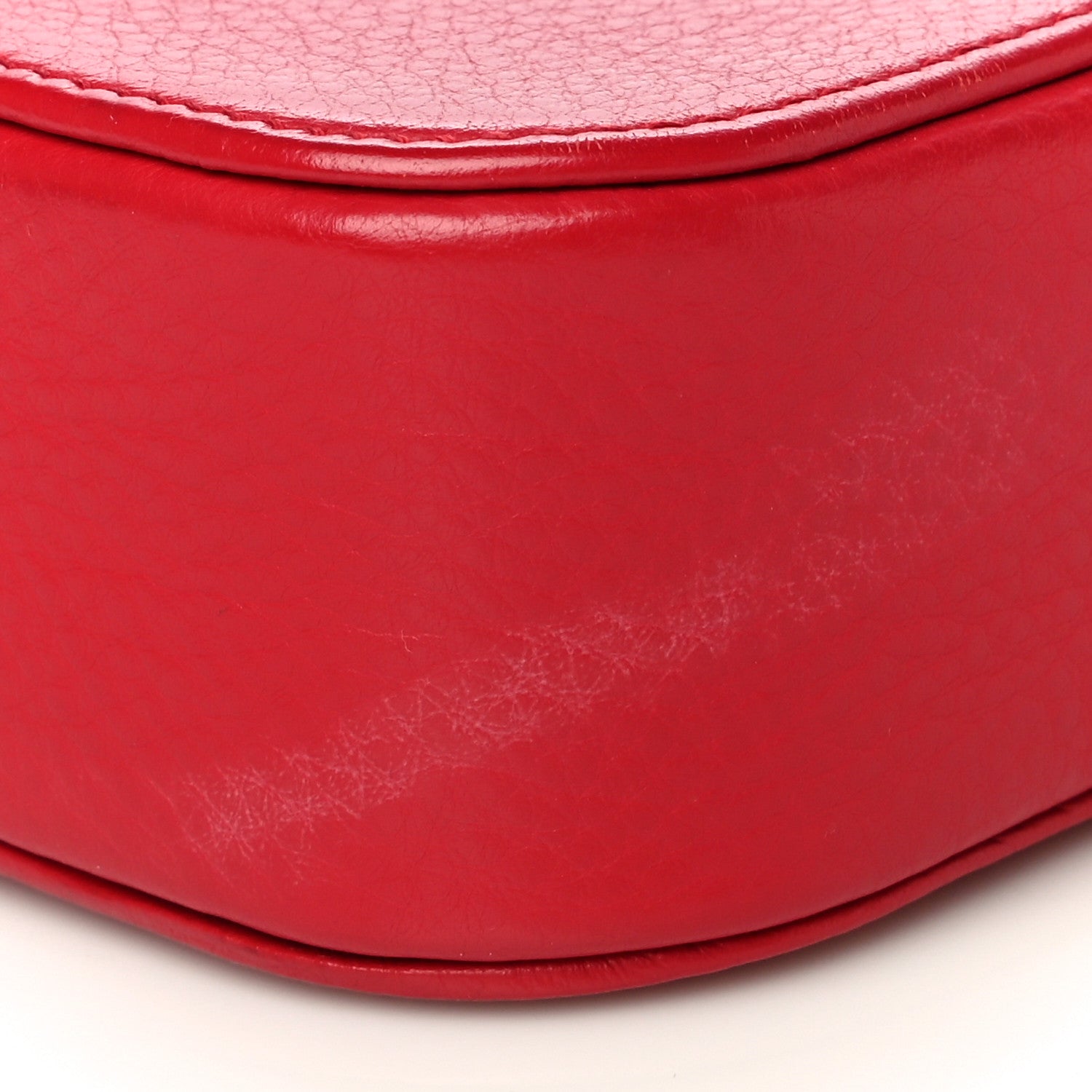Balenciaga Calfskin Logo XS Everyday Camera Bag Rouge Lantern Black 9 of 10
