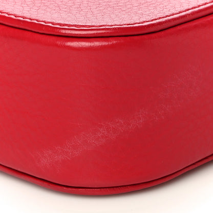 Balenciaga Calfskin Logo XS Everyday Camera Bag Rouge Lantern Black 9 of 10