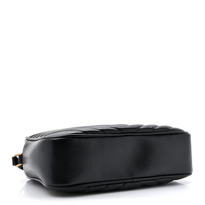 Saint Laurent Calfskin Matelasse Monogram Lou Camera Bag Black 4 of 11