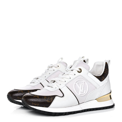 Louis Vuitton Calfskin Monogram Run Away Sneakers 38 White 3 of 11