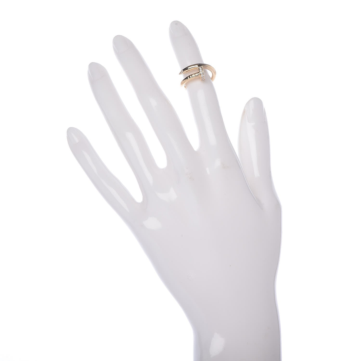 Cartier 18K Yellow Gold Diamond Juste Un Clou Ring 47 4 2 of 6
