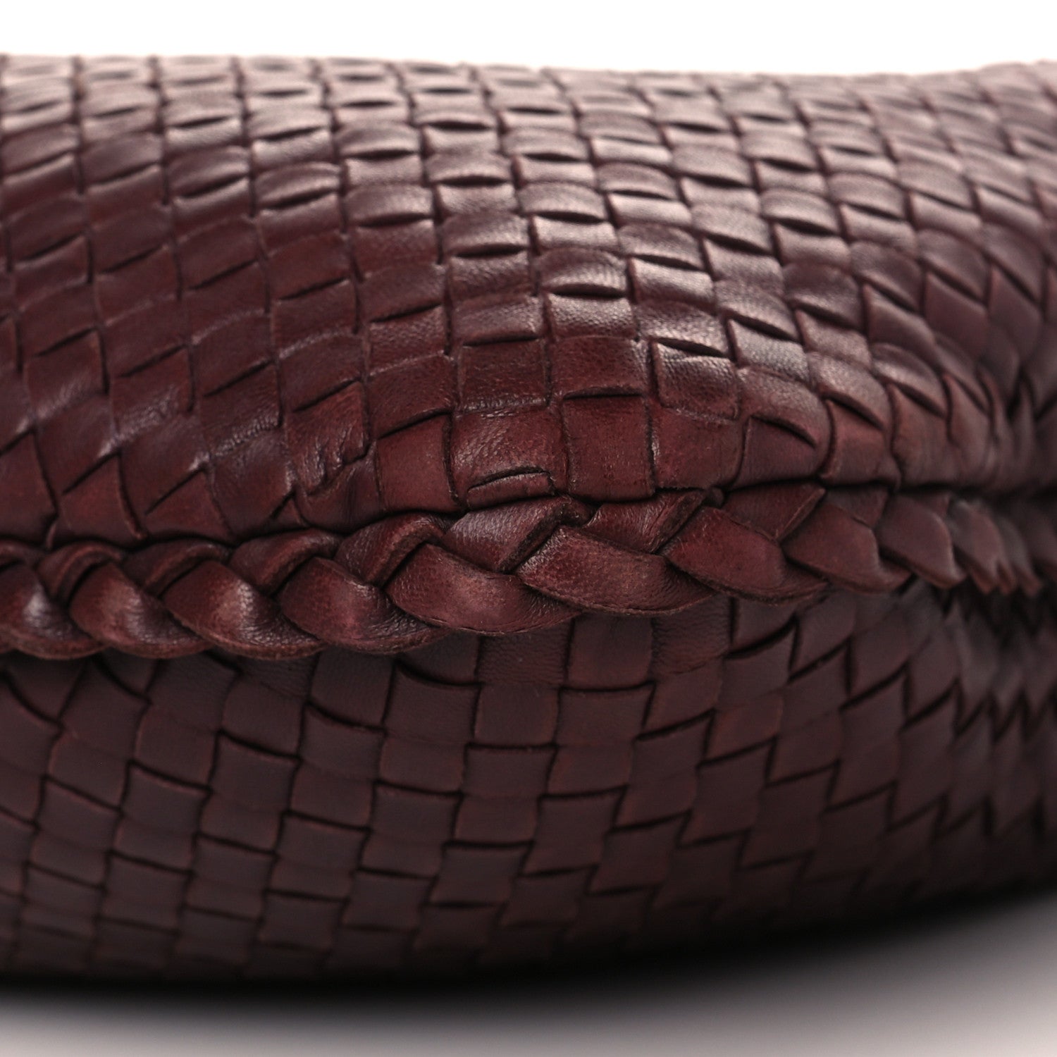 Bottega Veneta Intagli Intrecciato Large Veneta Hobo Dark Red 10 of 10