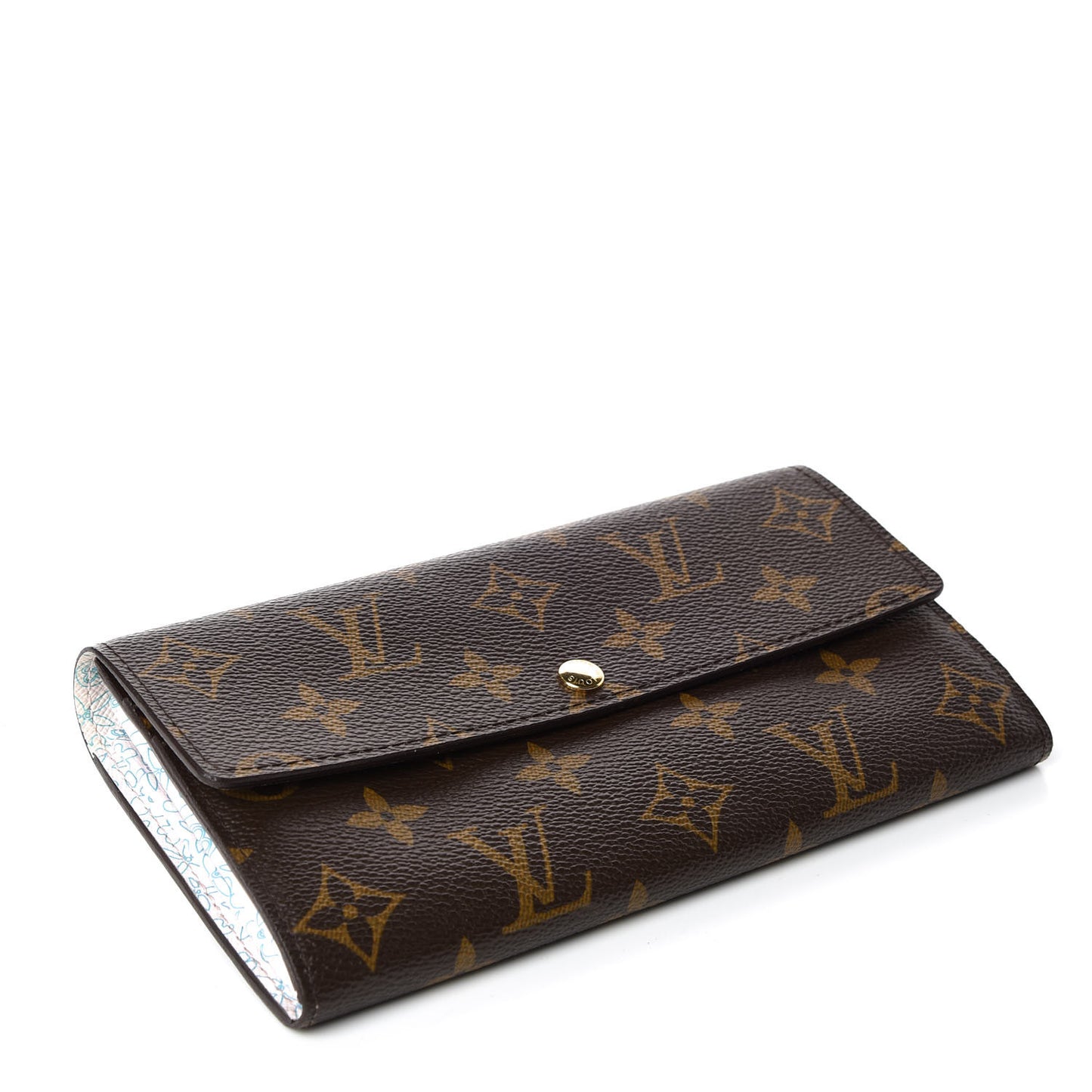 Monogram Fleuri Sarah Wallet Rose