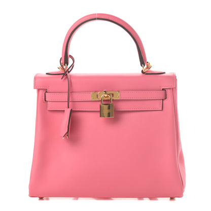 Hermes Swift Kelly Retourne 25 Rose Azalee 1 of 13