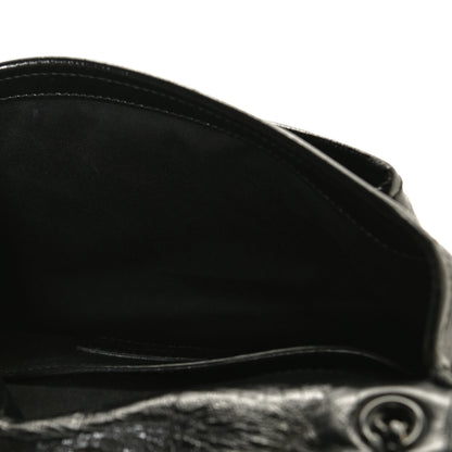 Saint Laurent Crinkled Calfskin Matelasse Monogram Baby Niki Chain Satchel Black 15 of 16
